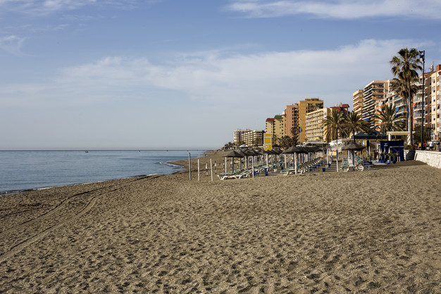 Typical beach Spain